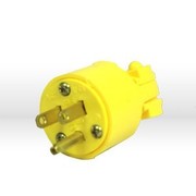 Southwire Repl Plugs, Nema 5-15P, Amps 15, Voltage 125 Vac, Yellow, Vinyl Male Plug 5984